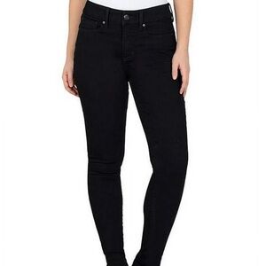 Seven7 |Tummyless High Rise Black Skinny Jeans with Stretch | Sz 12